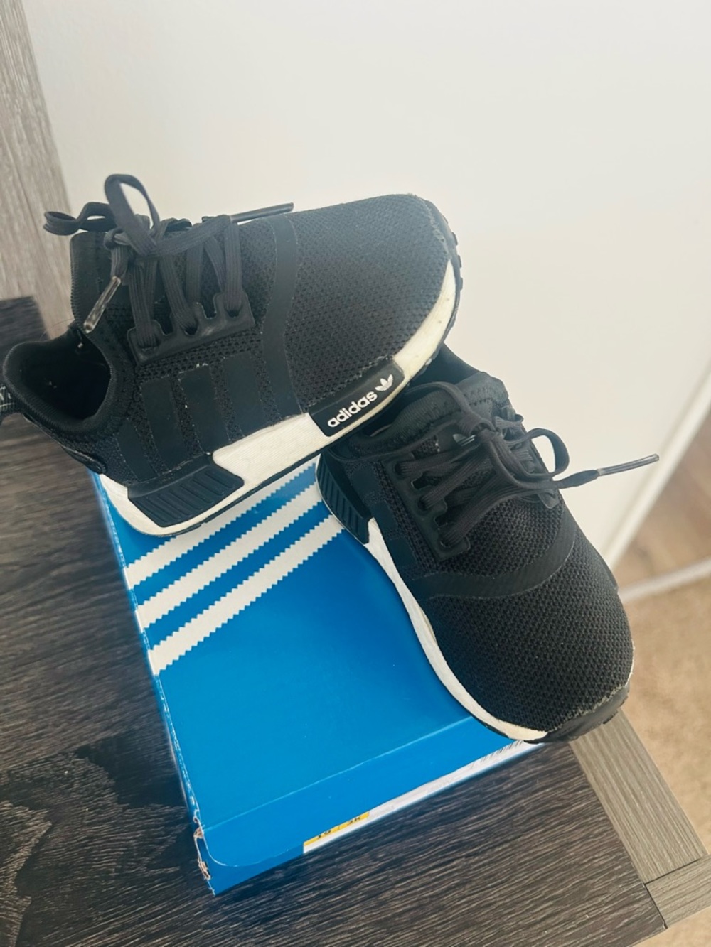 adidas Kids Black & White NMD-Style Sneakers Size 6-12 months